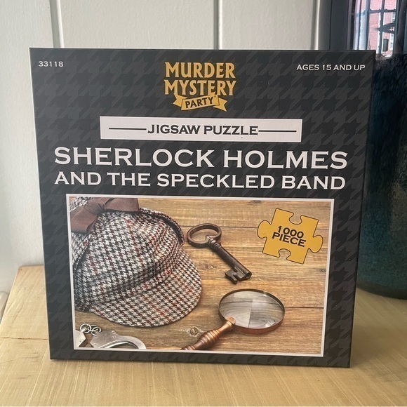 Other - $10 SALE Sherlock Holmes Murder Mystery Story 1000Pc Puzzle Party Game Family